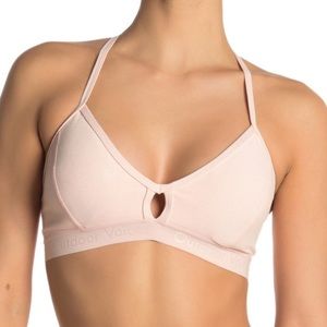 USED - OUTDOOR VOICES STEEPLECHASE SPORTS BRA / BARLETTE - MEDIUM - PINK